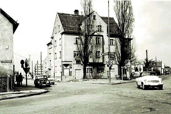 Das Heimhuberhaus in der damaligen Bingener Str. 1 um 1970